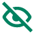 Icon fin www Przekreslone oko