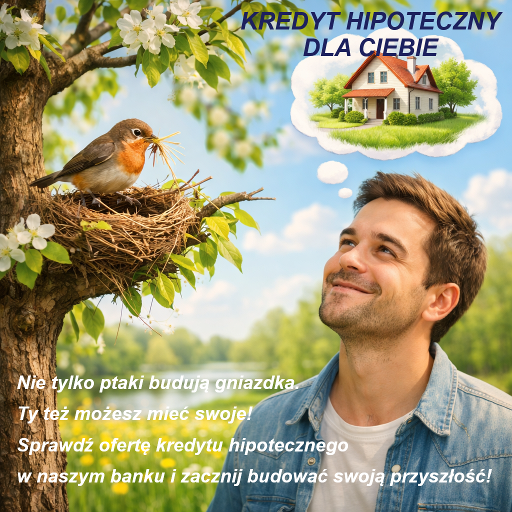 mlody czlowiek marzący o domu